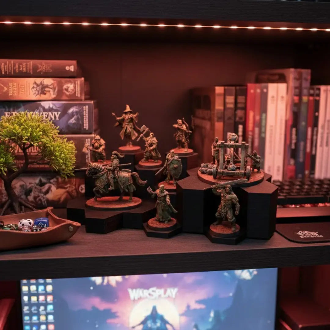 WarSplay™ Modular Display System: The Ultimate Stand for 28mm & 32mm Miniatures
