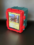 Deck Box for Magic the Gathering Commander (inc. Top Loader and card stand ) - Fits 100 + Single Sleeved Cards - Blubber Cove